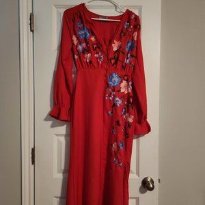 Long Sleeve Floral Dress